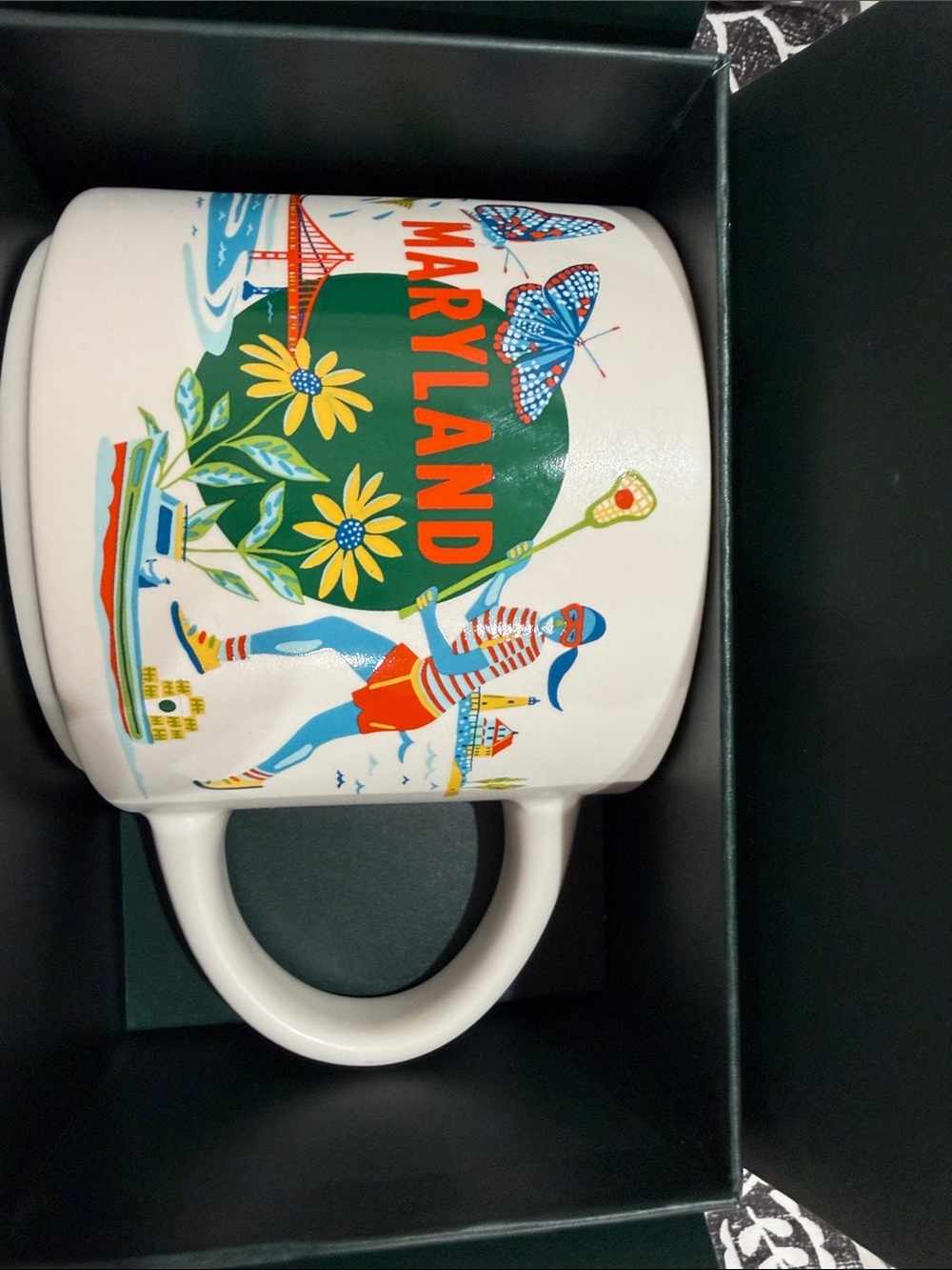Starbucks discovery series/Maryland Ceramic Mug with Colorful State Illustration
